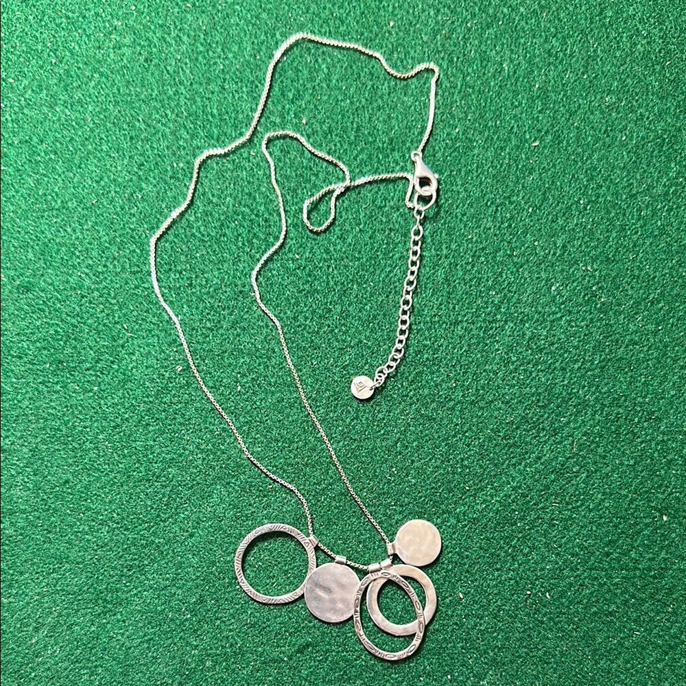Silpada Sterling Silver Most Clever Etched 5 Circle (N2911)